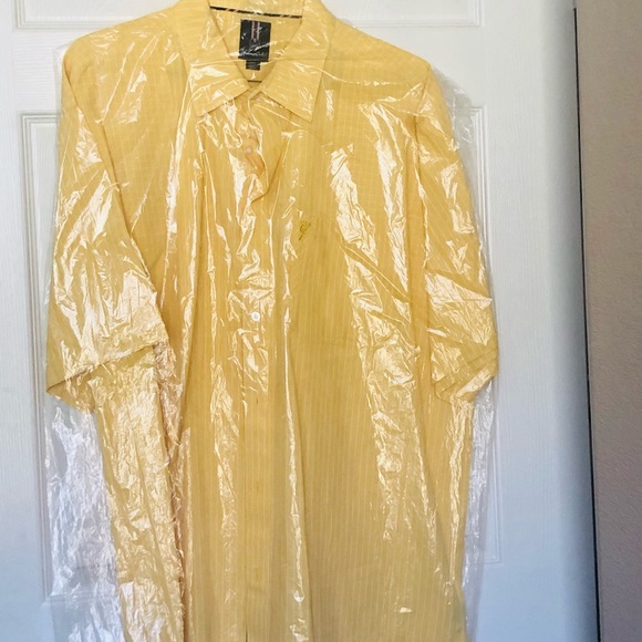 Men’s Sz2xl Designr Phat Farm, Canary Yellow&White - Picture 5 of 16